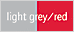 light grey/red