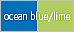 ocean blue/lime