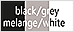 black/grey melange/white