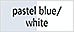 pastel blue/white
