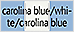 carolina blue/white/carolina blue