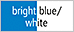 bright blue/white