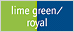 lime green/royal