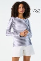 Damen T-Shirt langarm gestreift SOLS | Marine Women