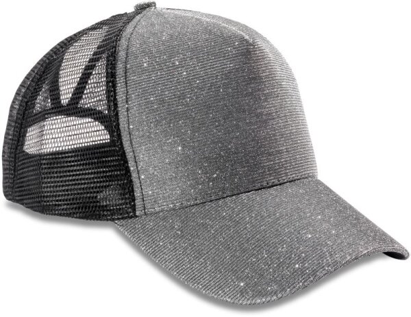 5 Panel Mesh Glitzer Kappe "New York" Result Headwear | RC 090X