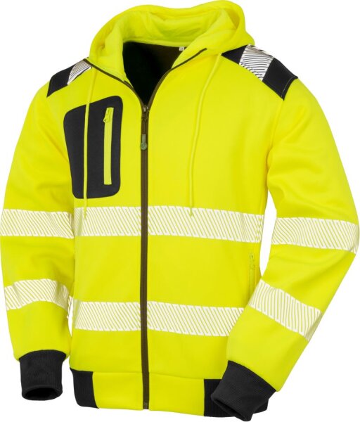 Sicherheits Kapuzen Sweatjacke Result Recycled | R 503X