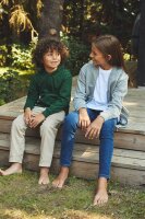 Kinder Bio Kapuzen Sweatjacke Neutral | O 13301