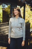 Damen Bio Kapuzen Sweatjacke Neutral | O 83301