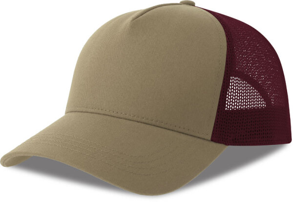 khaki/burgundy