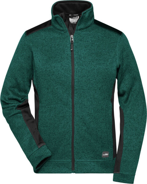 dark green melange/black