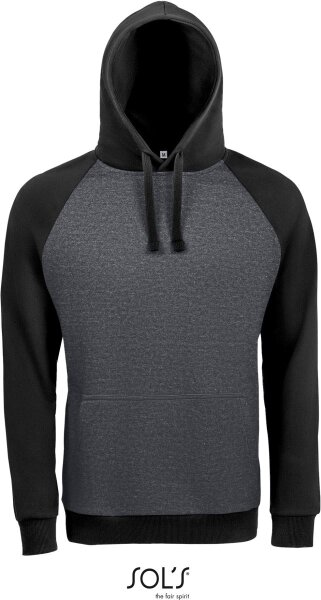 charcoal melange/black