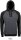 charcoal melange/black
