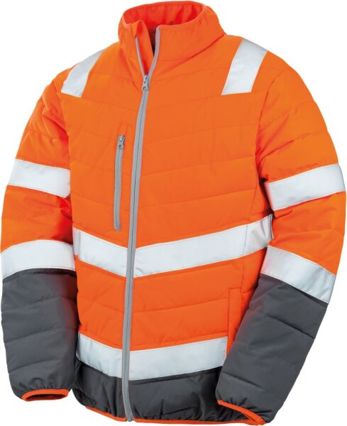 fluorescent orange/grey
