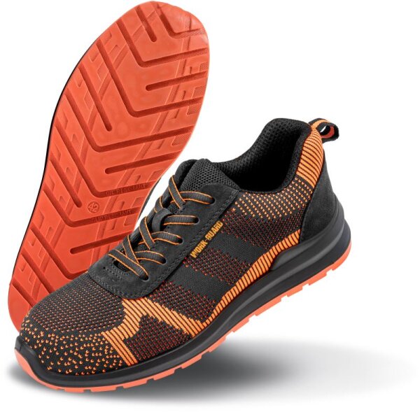 black/orange