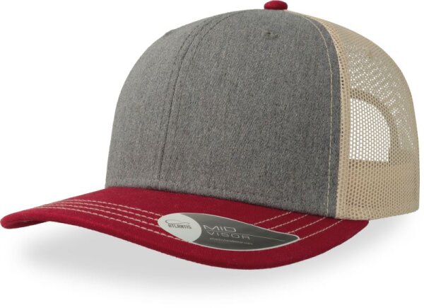 grey melange/cardinal/beige