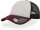 white/black/burgundy