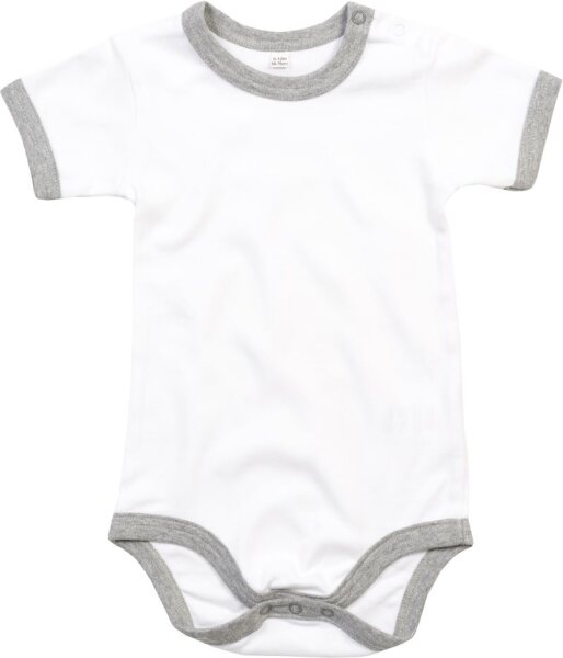 white/heather grey melange