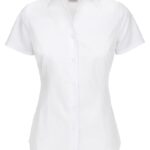 Popeline Stretch Bluse kurzarm B&C | Black Tie SSL /women
