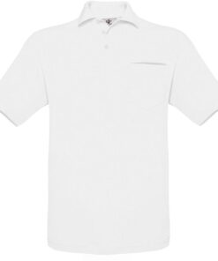 Piqué Polo mit Brusttasche B&C | Safran Pocket