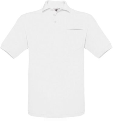Piqué Polo mit Brusttasche B&C | Safran Pocket