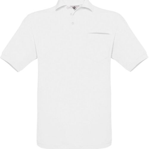Piqué Polo mit Brusttasche B&C | Safran Pocket