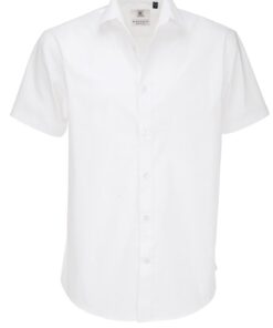Popeline Stretch Hemd kurzarm B&C | Black Tie SSL /men