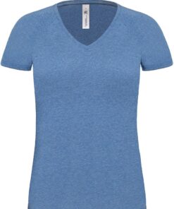Damen Medium Fit V-Ausschnitt T-Shirt B&C | Blondie Deluxe /women