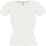 Damen Ripp V-Ausschnitt T-Shirt B&C | Watch /women
