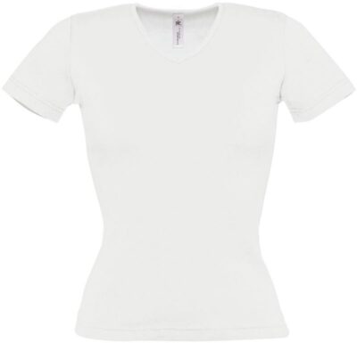 Damen Ripp V-Ausschnitt T-Shirt B&C | Watch /women