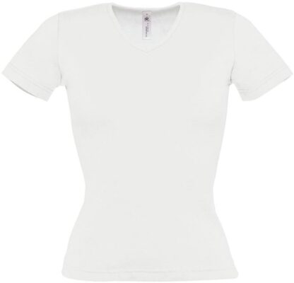 Damen Ripp V-Ausschnitt T-Shirt B&C | Watch /women