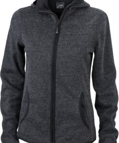 Damen Strickfleece Kapuzenjacke Daiber | JN 588