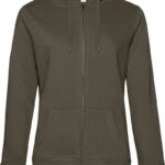 Damen Kapuzen Sweatjacke B&C | QUEEN Zipped Hood_°