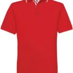 Piqué Polo mit Streifen B&C | Safran Sport