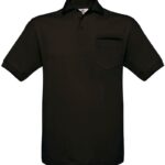 Piqué Polo mit Brusttasche B&C | Safran Pocket