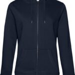 Damen Kapuzen Sweatjacke B&C | QUEEN Zipped Hood_°