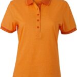 Damen Jersey Melange Polo Daiber | JN 705