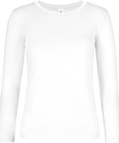 Schweres Damen T-Shirt langarm B&C | #E190 LSL /women