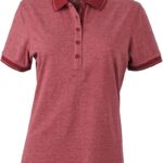 Damen Jersey Melange Polo Daiber | JN 705