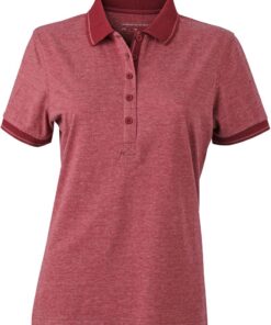 Damen Jersey Melange Polo Daiber | JN 705