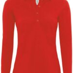 Damen Piqué Polo langarm B&C | Safran Pure LSL /women