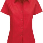 Twill Bluse kurzarm B&C | Sharp SSL /women