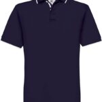 Piqué Polo mit Streifen B&C | Safran Sport