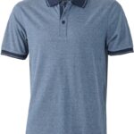 Herren Jersey Melange Polo Daiber | JN 706