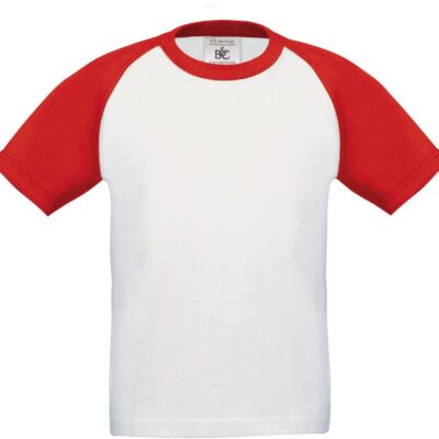 Kinder Raglan Kontrast T-Shirt B&C | Base-Ball /kids