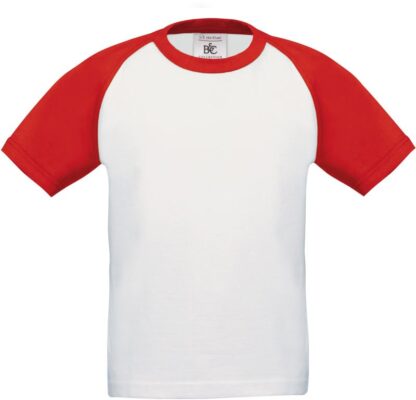Kinder Raglan Kontrast T-Shirt B&C | Base-Ball /kids