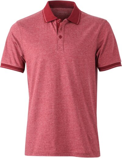 Herren Jersey Melange Polo Daiber | JN 706