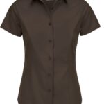 Popeline Stretch Bluse kurzarm B&C | Black Tie SSL /women