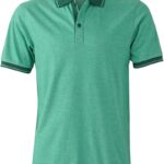 Herren Jersey Melange Polo Daiber | JN 706