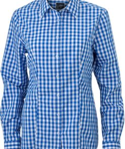 Popeline Karo Bluse langarm Daiber | JN 616