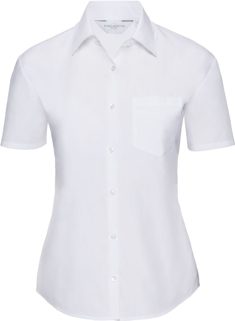 Popeline Bluse kurzarm Russell | 935F